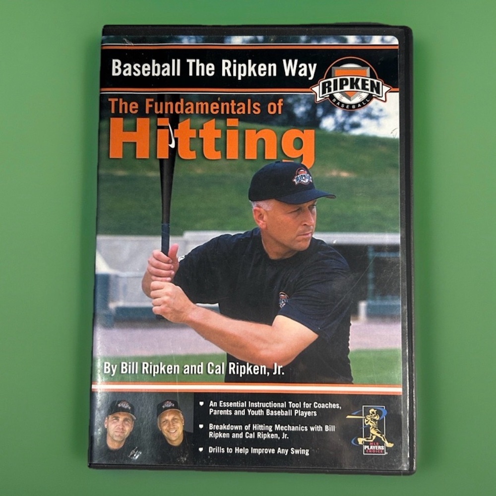 Baseball The Ripken Way -Fundamentals of Hitting by Bill & Cal Ripken DVD EUC